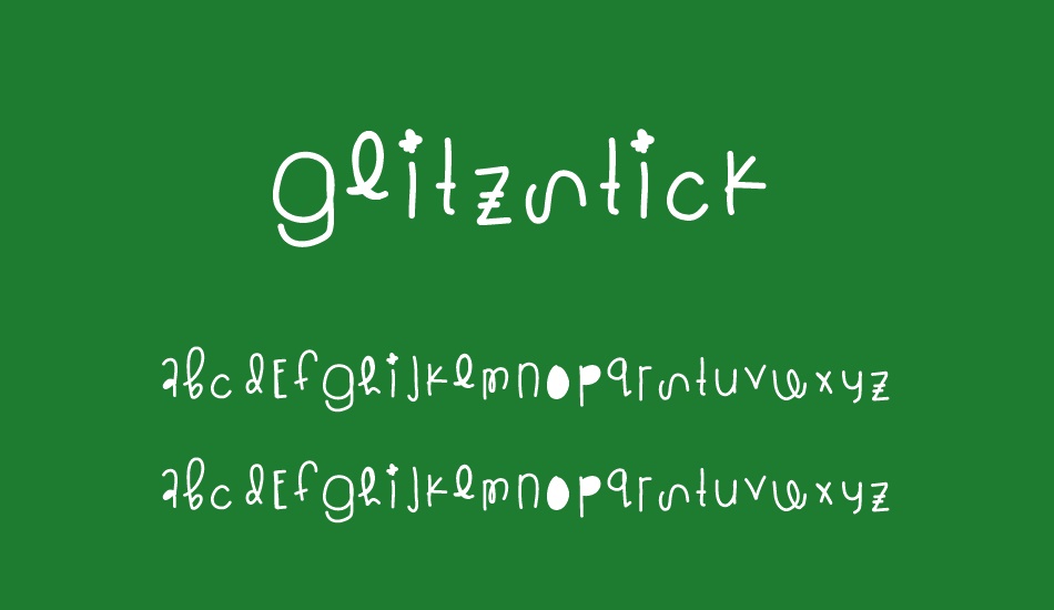 Glitzstick font