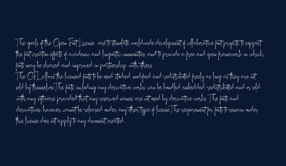 Gllibfith font 1