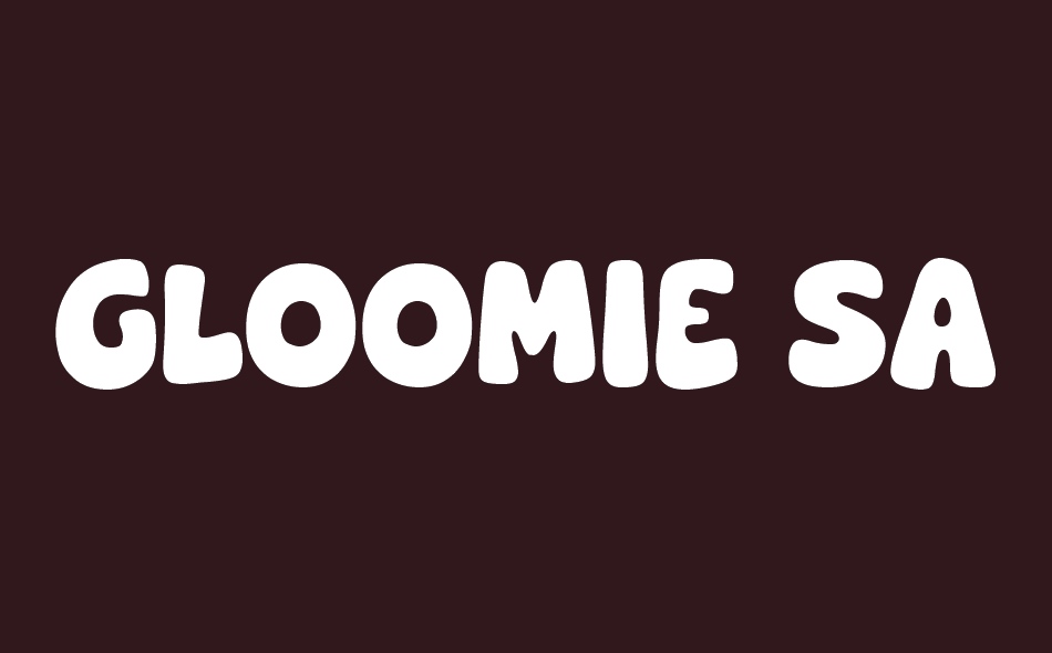 Gloomie Saturday font big