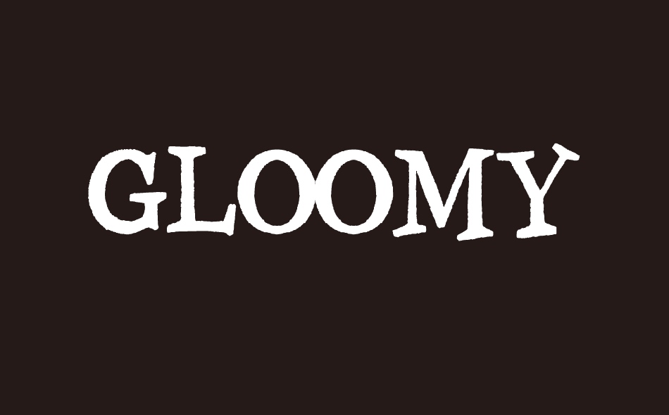 Gloomy Mummy font big