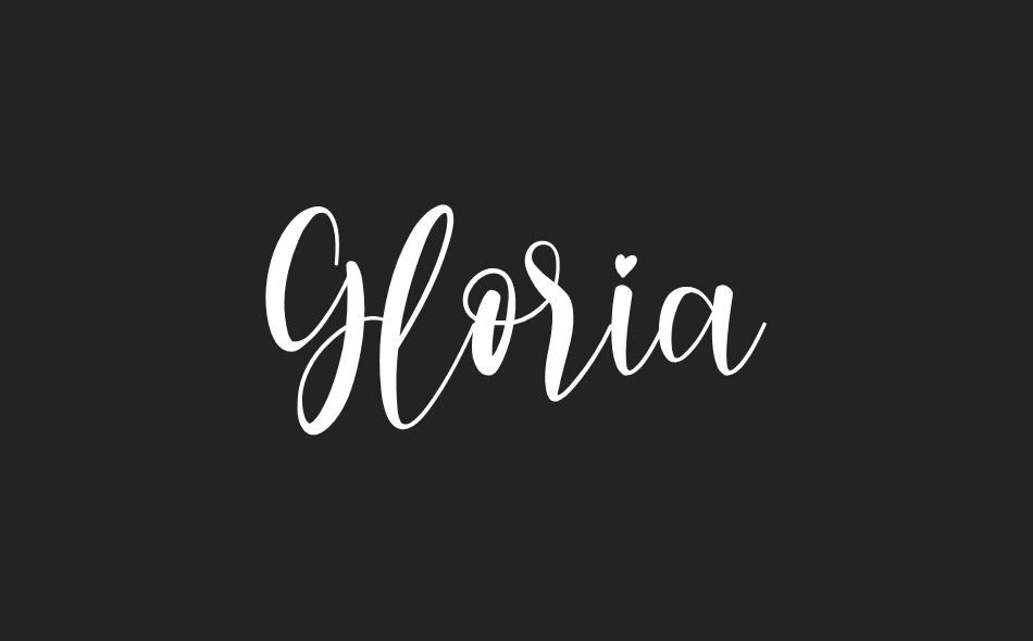 Gloria font big