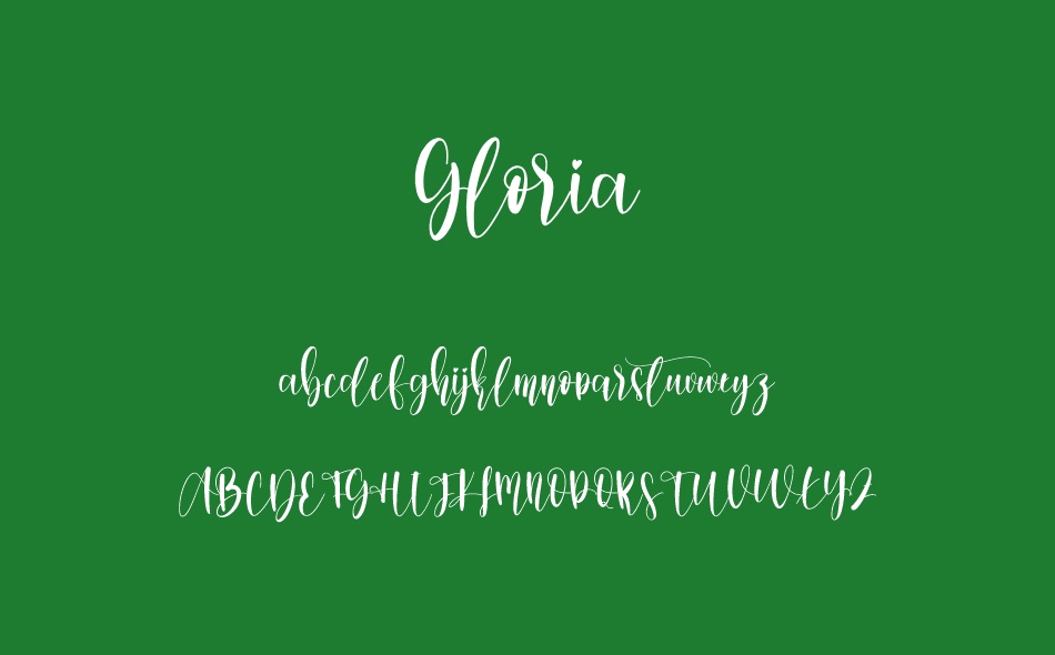 Gloria font