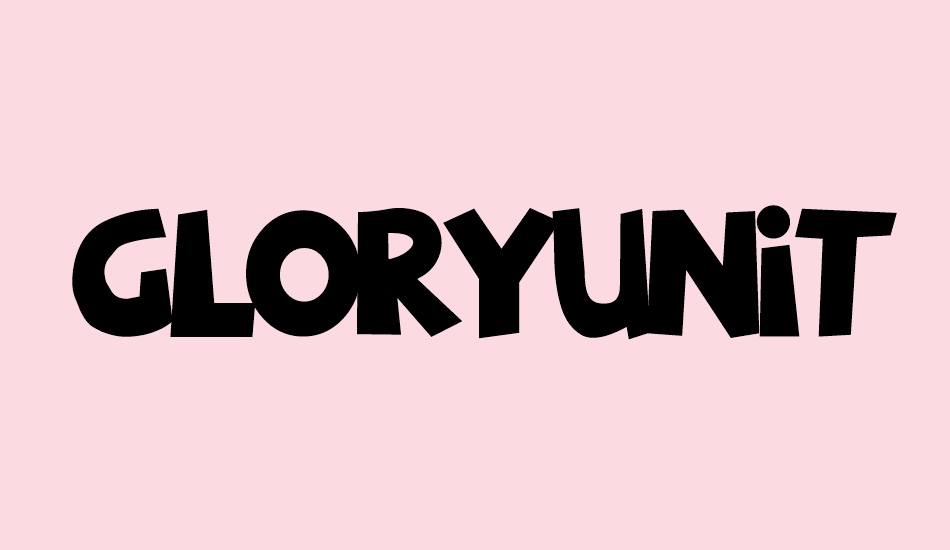 GloryUnited font big