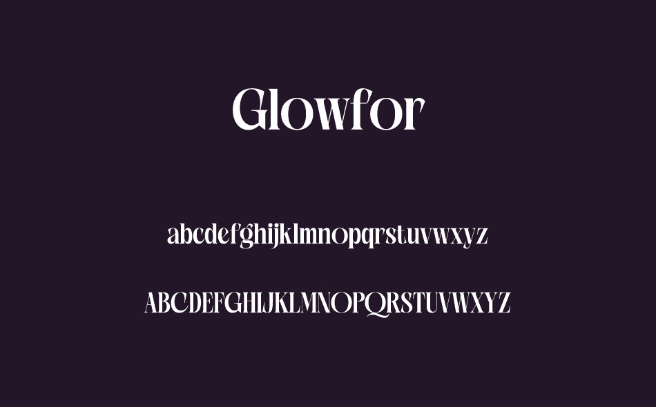 Glowfor font