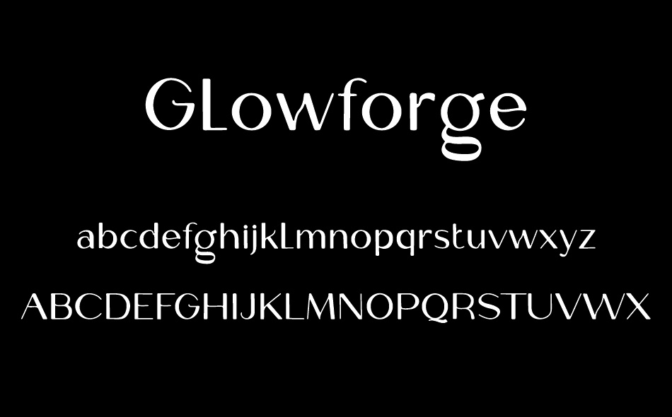 Glowforge font