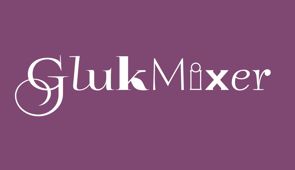 GlukMixer font big