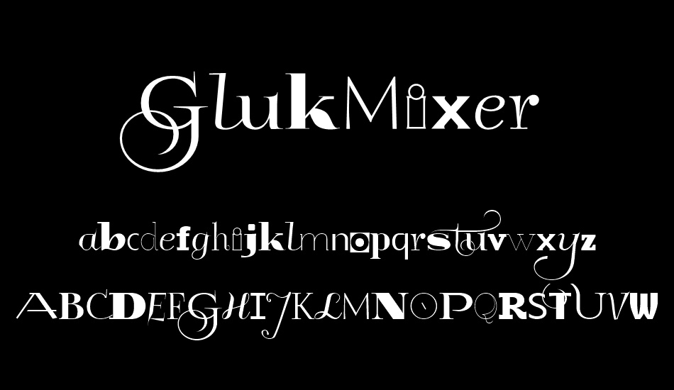 GlukMixer font