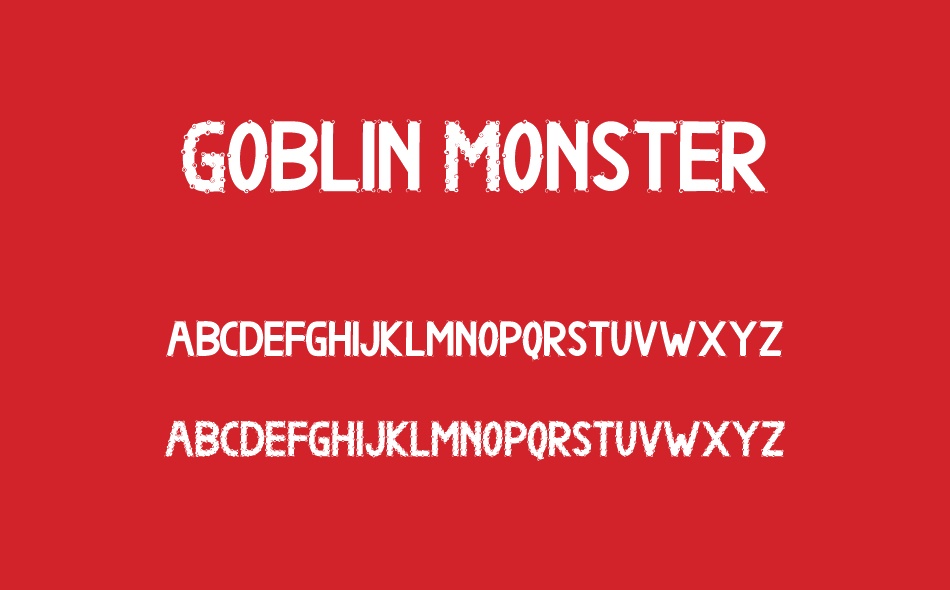 Goblin Monster font