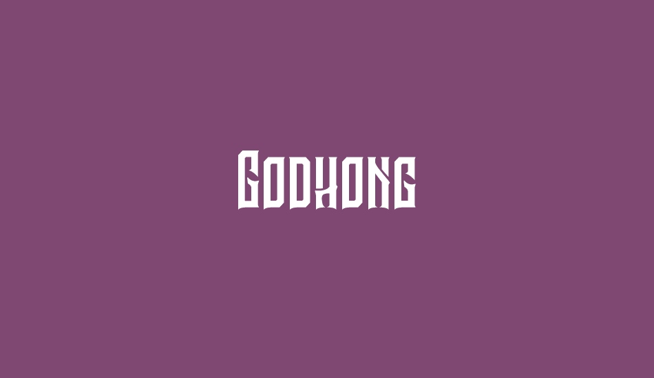Godhong Personal Use font big