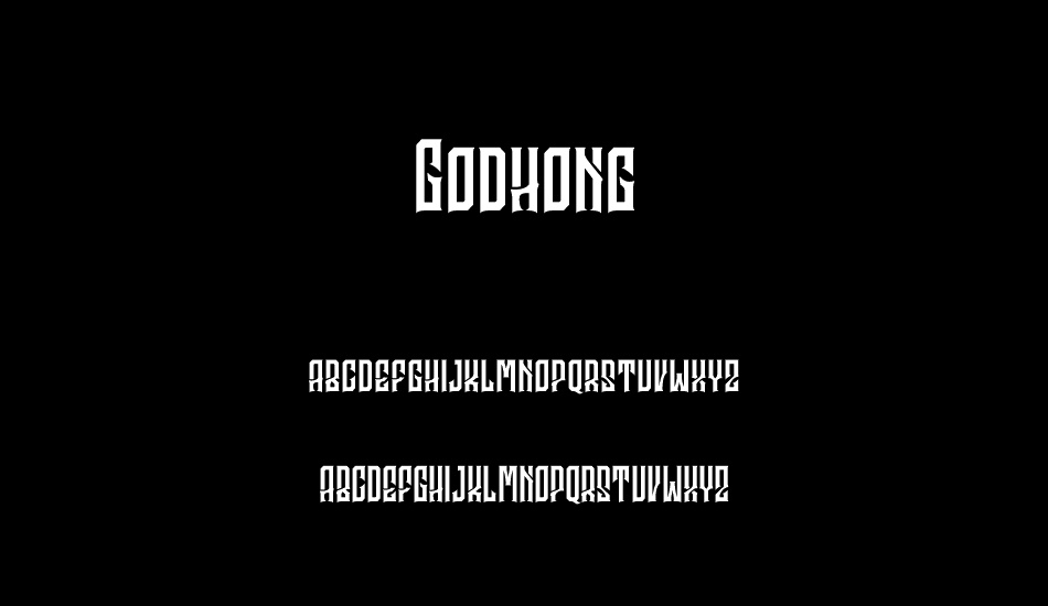 Godhong Personal Use font