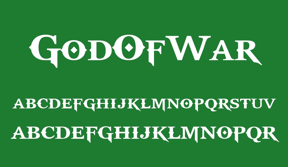 GodOfWar font