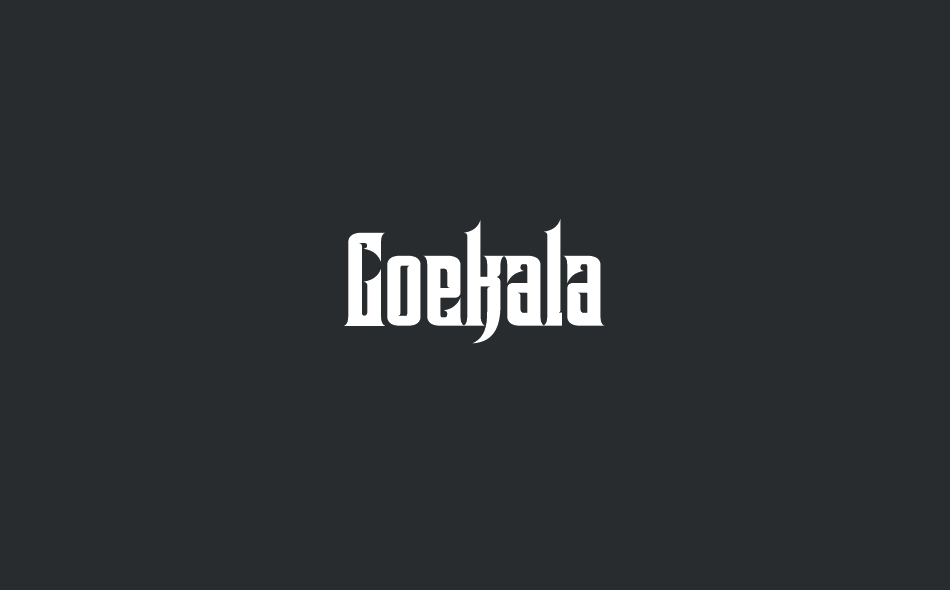 Goekala font big