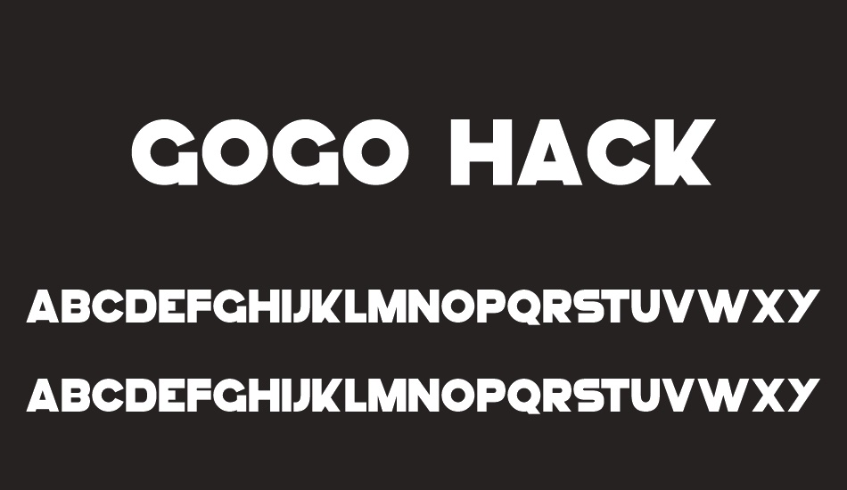 GoGo Hack font