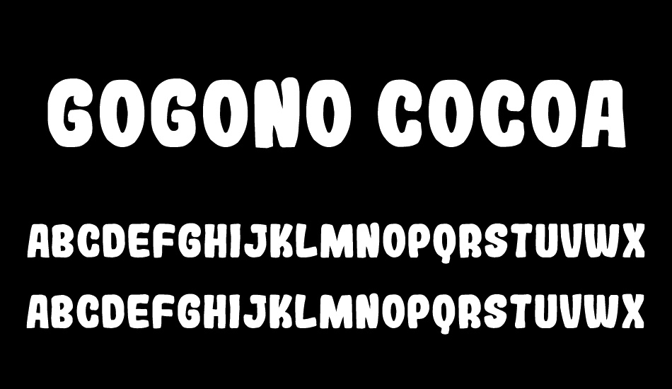 Gogono Cocoa Mochi font