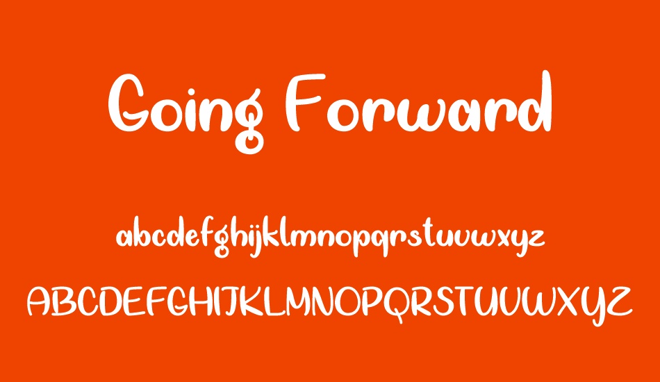 Going Forward font