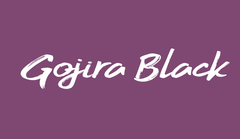 Gojira Black font big