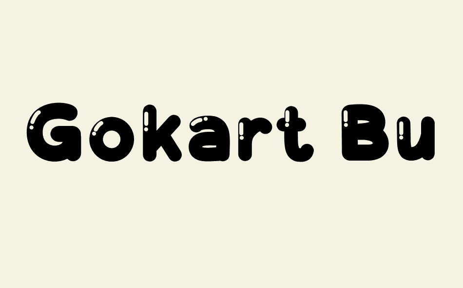 Gokart Bubble font big