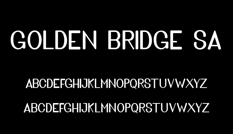 Golden Bridge Sans font