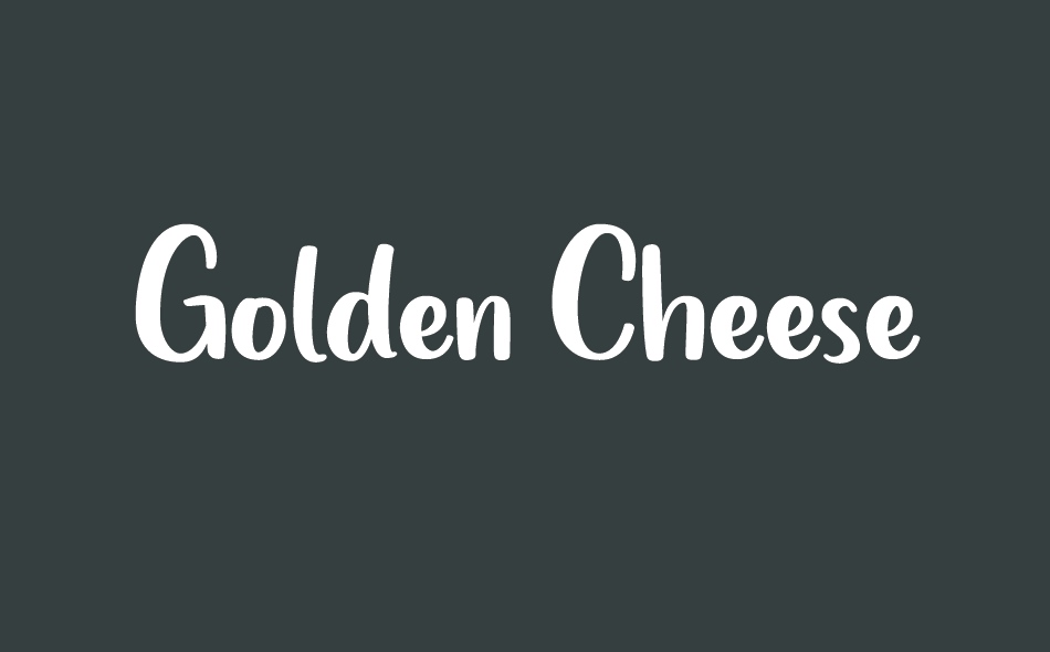 Golden Cheese font big