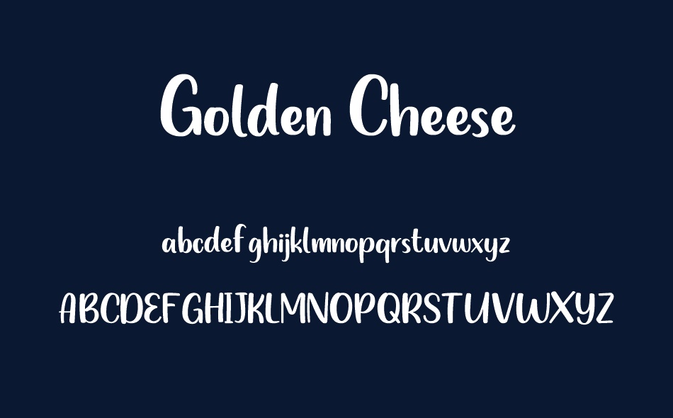 Golden Cheese font