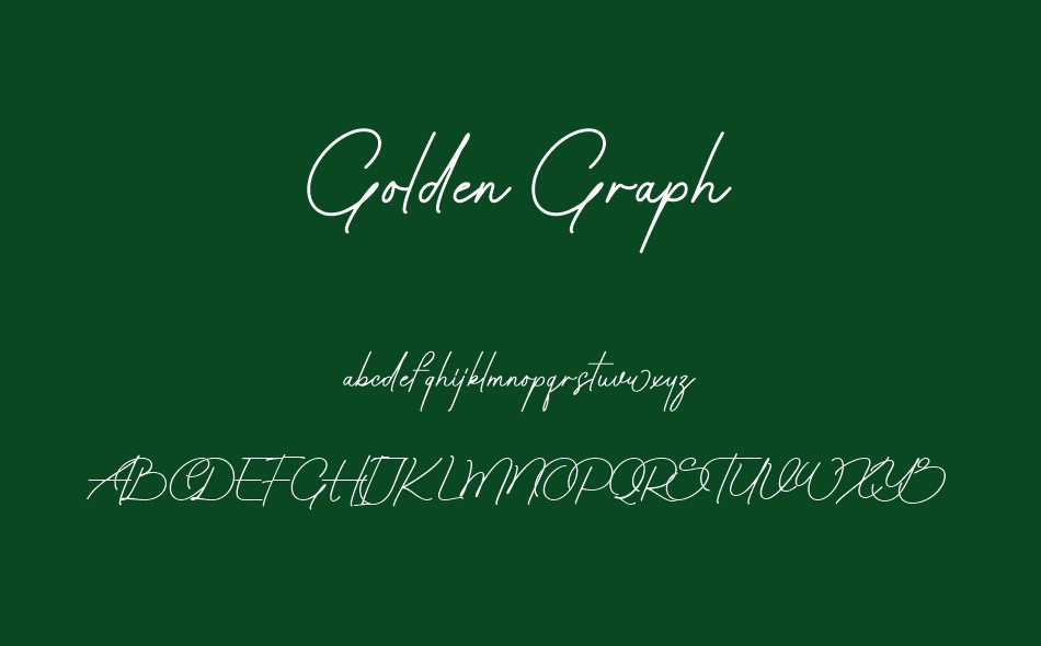 Golden Graph font