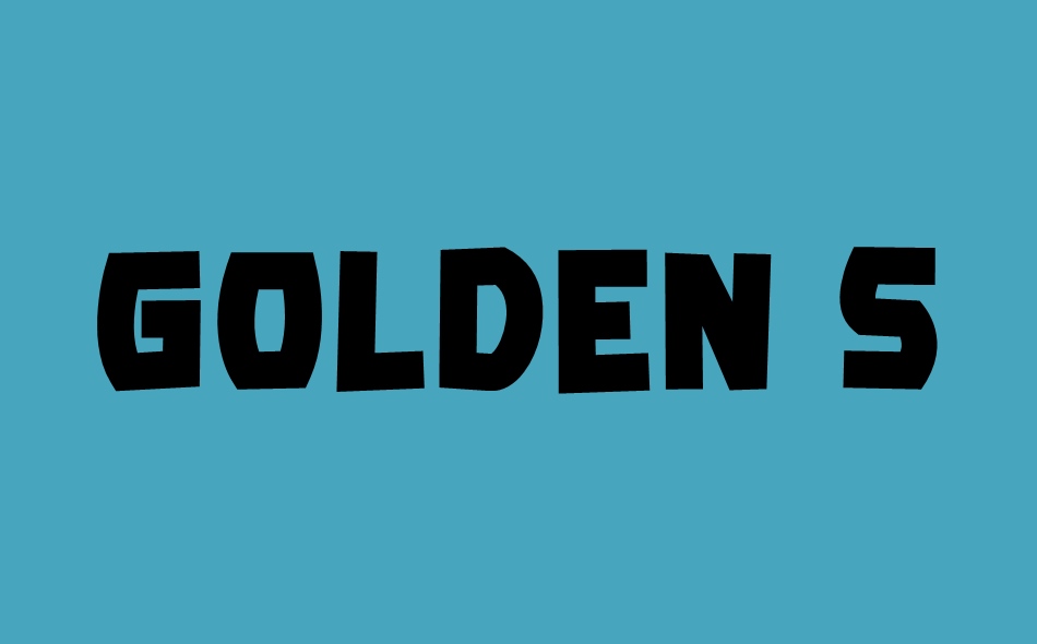 Golden Smile font big