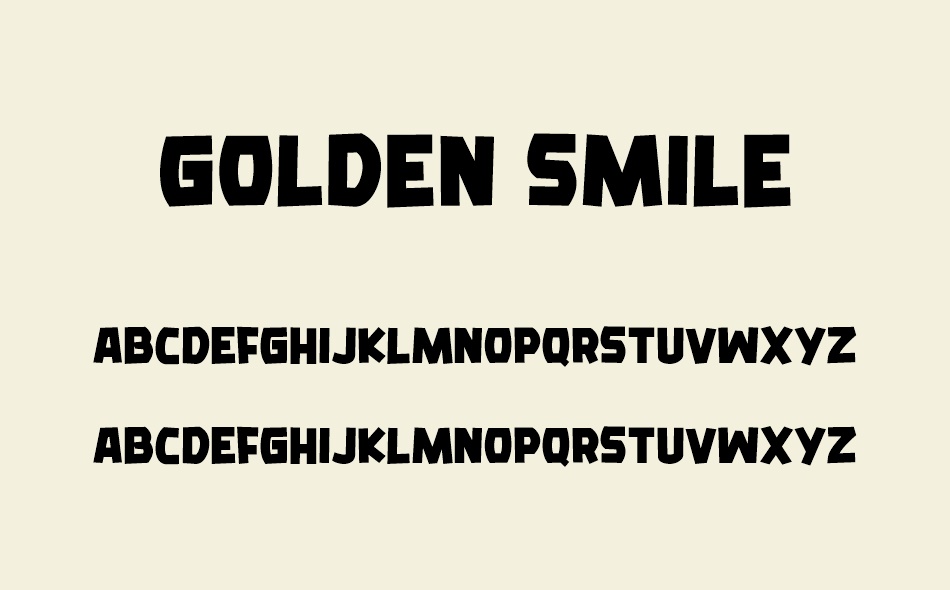 Golden Smile font