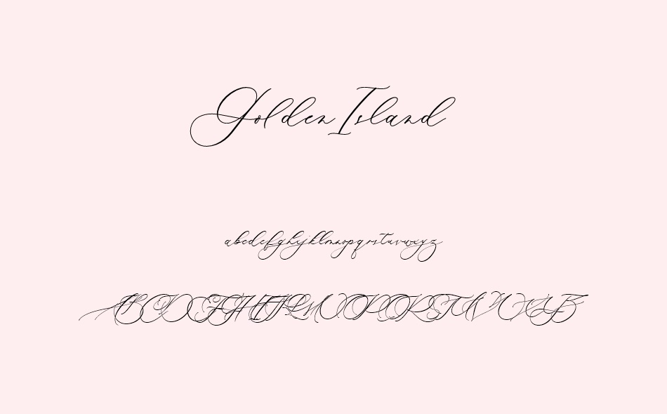 Golden Island font