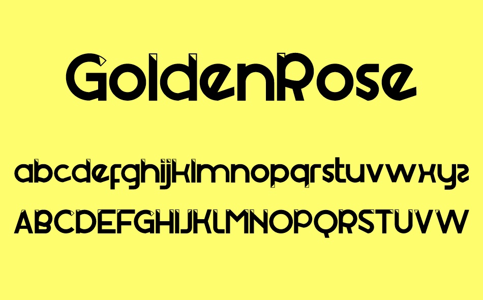 GoldenRoseDemo font