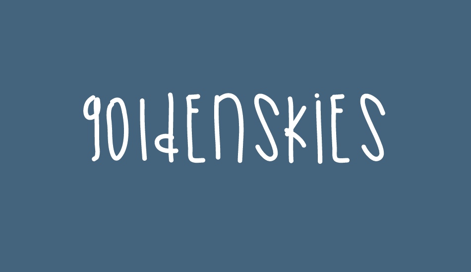 GoldenSkies font big