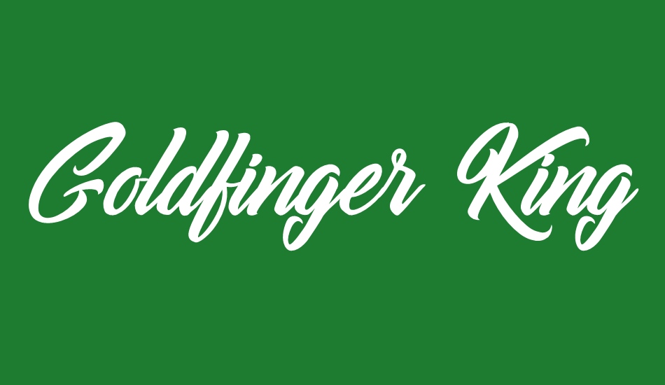 Goldfinger Kingdom font big