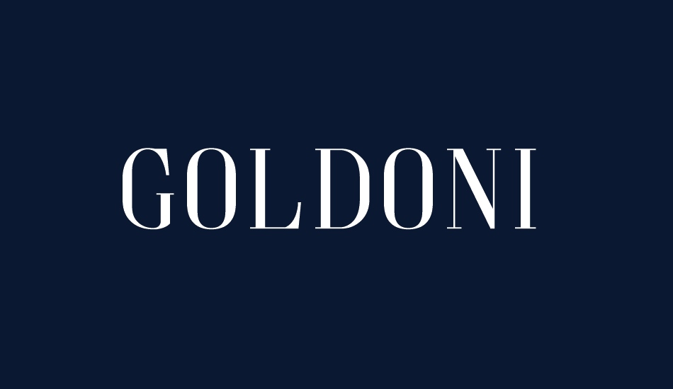 Goldoni font big