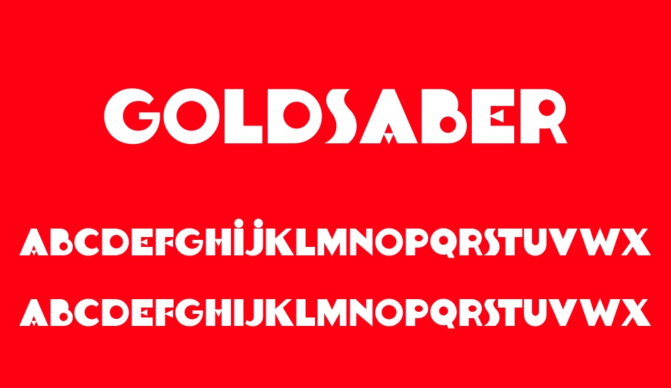 Goldsaber font