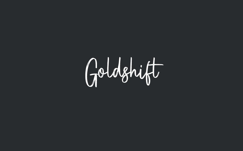 Goldshift font big