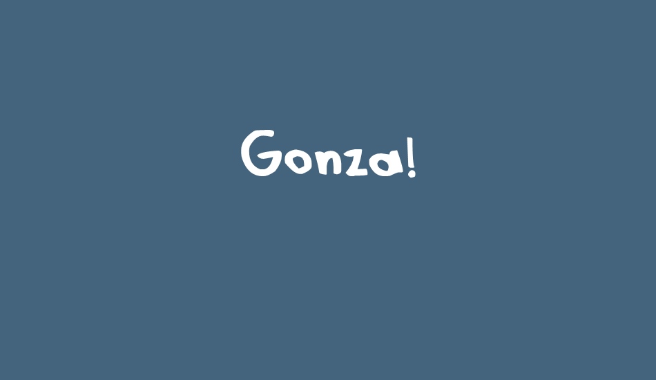 Gonza! font big