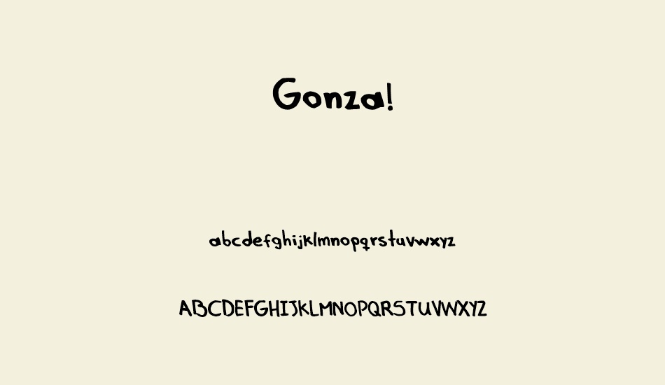 Gonza! font