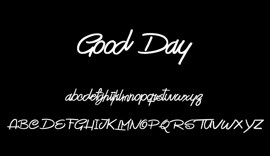 Good Day font