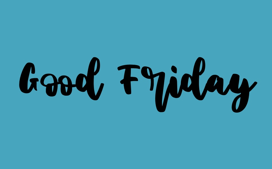 Good Friday font big