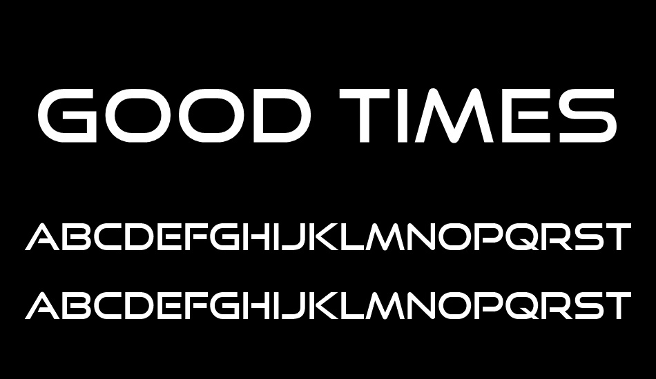 Good Times Rg font