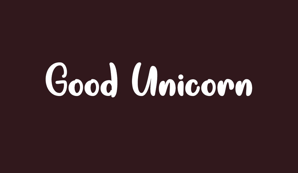 Good Unicorn font big