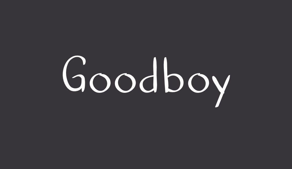 Goodboy font big