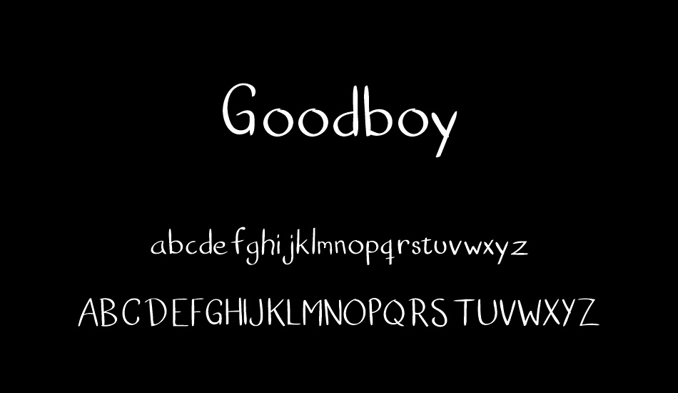 Goodboy font