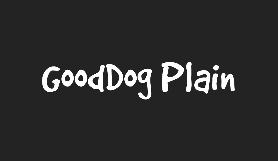 GoodDog Plain font big
