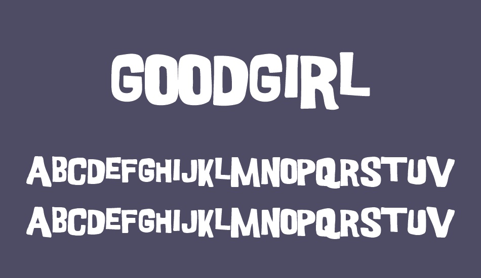 GoodGirl font