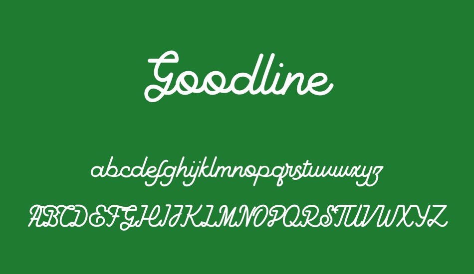 Goodline font