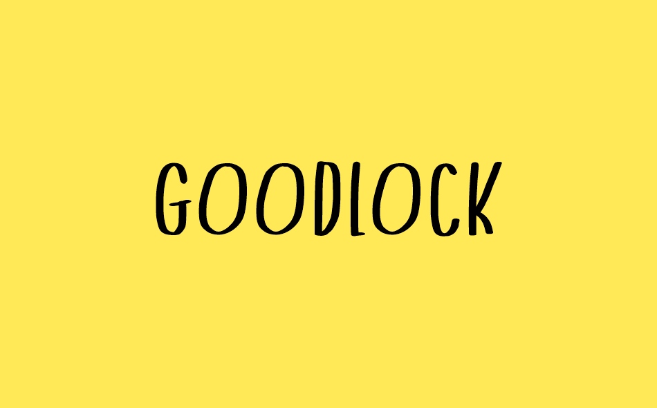 Goodlock font big