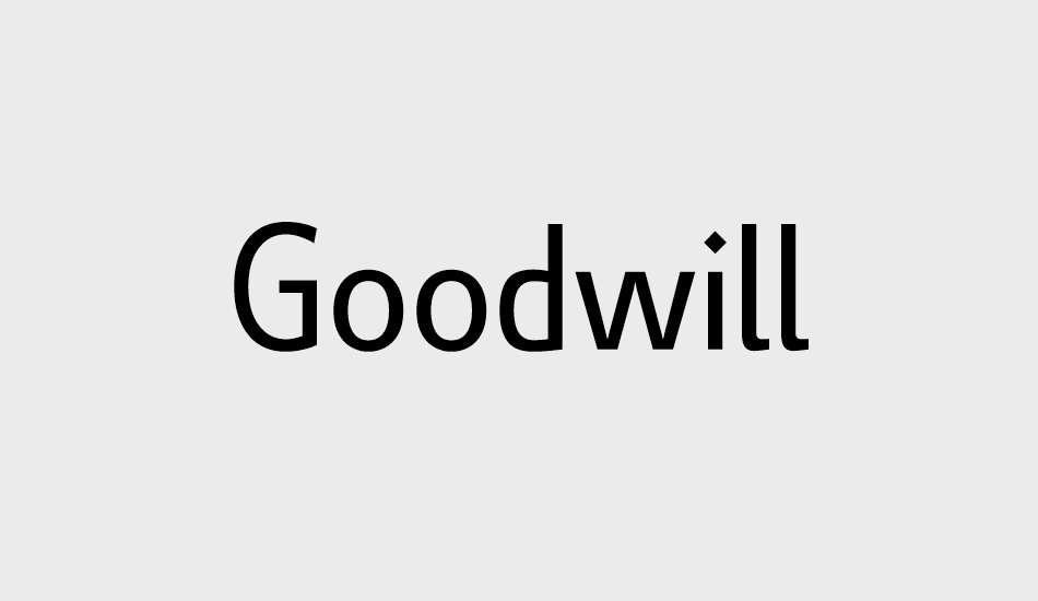 Goodwill font big