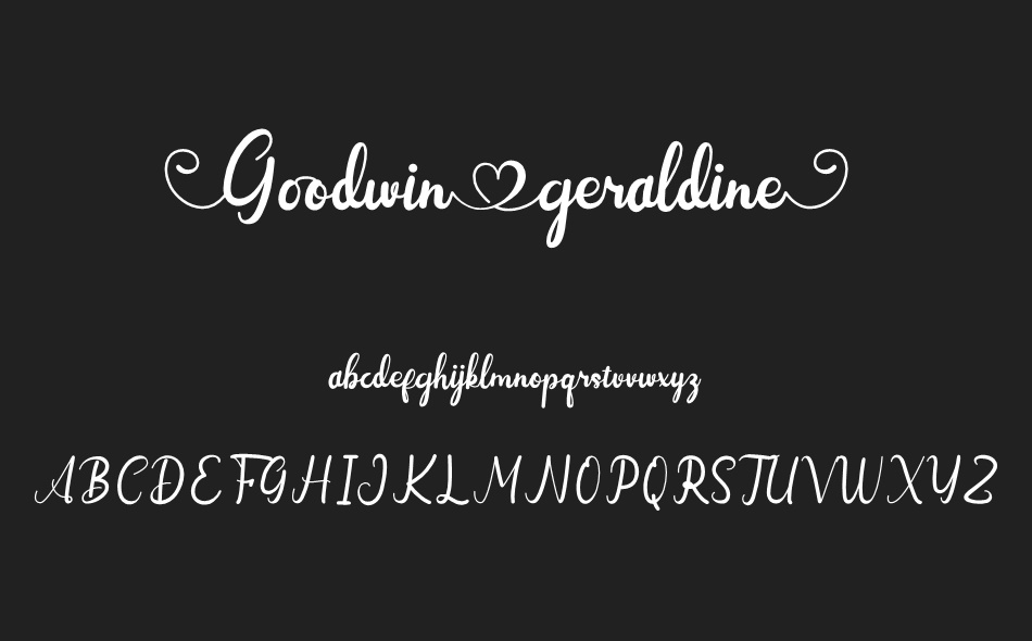 Goodwin Geraldine font