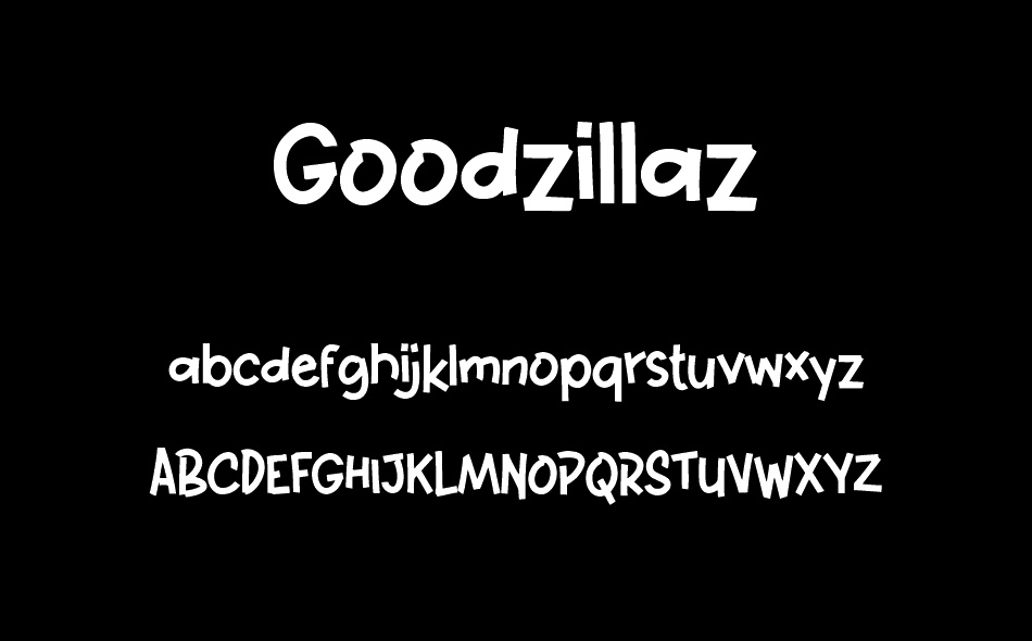 Goodzillaz font