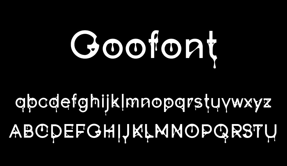 Goofont font